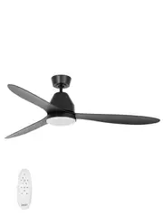 Whitehaven 142cm DC Fan with Light in Black