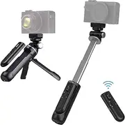 SmallRig SR-RG1 Extendable Wireless Camera Shooting Grip, Tripod Selfie Stick for Sony ZV-1 II/ZV-E1 / ZV-1F / ZV-E10, RX100 VII, A6600, A6400, for Canon M50, G7X III, Photo/Video, YouTube - 3326
