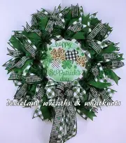 ST. PATRICK'S DAY WRETH, IRISH WREATH, ST. PAT WREATH, SPRING WREATH, FRONT DOOR