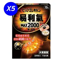 在飛比找Yahoo奇摩購物中心優惠-易利氣 磁力貼 大範圍型-MAX2000高斯(12粒/盒)x