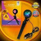 Sunset Projection Lamp 360 Degree Swivel Tripod Selfie Atmosphere Mood Light USB