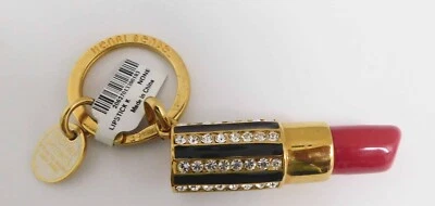New Henri Bendel LIPSTICK Key Ring Fob Keychain Bag Charm NWT