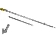 6ft Silver Spinning Stabilizer Tangle Free Flag Pole & Adjustable Bracket Kit