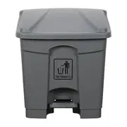 Cleanlink Rubbish Bin With Pedal Lid Grey