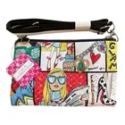 Brighton Glam Girl Small Crossbody Pouch Handbag Tom Clancy Art Colorful