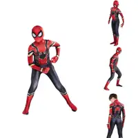 在飛比找蝦皮購物優惠-英雄歸來蜘蛛俠鋼鐵蜘蛛俠套裝超級英雄連身衣服裝角色扮演