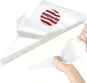 AMBESTAR XXL 26in Pastry Bags Disposable, 100 Pcs 26 Inch Decorating Piping Bags for Frosting, Royal Icing, Professional Cake Supplies for Baking and Decorating