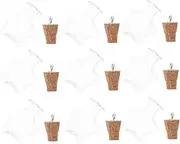 Cabilock 10 Pcs Mini Wishing Bottles Transparent Glass Message Jars with Cork Stoppers for DIY Crafts Party Favors and Jewelry Charms for Storing Wishes Notes Objects