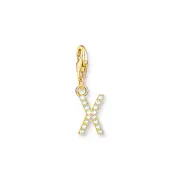 Buy Charm Pendant letter X gold plated by Thomas Sabo online - THOMAS SABO Australia