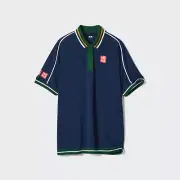 Uniqlo Kei Nishikori NK ATP 2024 Dry-Ex Tennis Polo Shirt Men's Navy NEW M