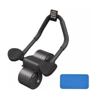 Automatic Rebound AB Roller Exercise Wheel Abdominal Wheel Anti Slip Fitness Gym Black