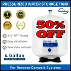 4-Gallon Pressurized RO Water Storage Tank by PA-E NSF Certified 1/4" Ball Valve
