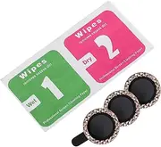 Angoily Camera Lens Protector with Diamonds Rear Camera Cover for Scratch and Fingerprint Film Protects Lens