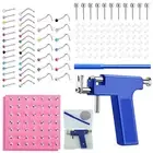 Professional Ear Piercing Gun Body Nose Navel Tool Kit Jewelry with 140 Studs US