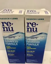 x2~re-nu Advanced Formula Contact Solution, 4 fl oz,8 oz TOTAL EXP: 08/24