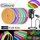 5/10/20M RGB LED Strip Neon Lights Waterproof Flex RopeTube Light DIY Signs Home