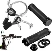 HOODANCOS 1Set Bicycle Speed Lever Twist Shifters with Comfortable Handle Grips Essential Bicycle Accessories for Improved Handling and Speed