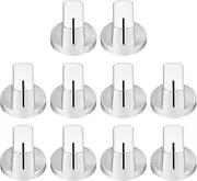 uxcell 10pcs Silver Guitar Effect Pedal Knob, 9/16" Plastic Insert Electric Guitar Knobs for Amplifier Guitar Bass Volume Control