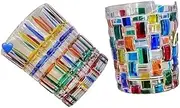 Hand-Painted Crystal Glass, Colored Wine Glass, Woven Enamel Glass Kitchen Accessories 手绘水晶玻璃、彩色酒杯、编织珐琅玻璃/568