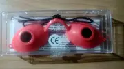 Sun Bed UV Protection SUNNIES EYESHIELDS in Case, Orange-Red, 1x