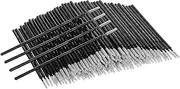 200 PCS Micro Brushes, Precision Microswabs for Eyelash Extensions, Lash Mascara Applicators, Micro Applicator Brush for Makeup and Personal Care for Eye, Dental, Lashes, Brows, Personal Care, Black