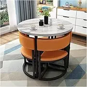 YAXANSIH Modern Conference Room Table Business Coffee Table Office Modern Conference Room Table, Business Coffee Table Dining Table and Chair Combination, 80cm Small Round Picnic Tables Garden Furnit