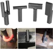 1 Inch Blacksmith Anvil Hardy Tool Set Hot Cut Tool Creasing Stake Tool 4PCS
