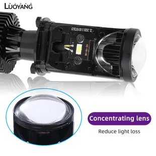 洛陽牡丹 Y6D汽車LED車燈小透鏡H4大燈遠近一件式超亮機車魚眼頭燈燈泡 （左駕款）