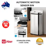 Devanti Rubbish Bin Motion Sensor Automatic Stainless Steel Trash Waste Can AU