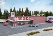 Walthers Cornerstone 1/87 HO Scale VINTAGE GROCERY STORE cinder block brick wall