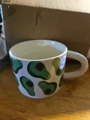 Avocado Mugs 6 In A Set. 2 Cups Per Box. 2 Boxes Unopened 1 Box Opened For Pics