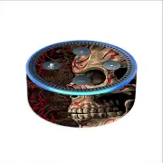 Skin Decal for Amazon Echo Dot 2 (2nd generation) / Wicked Evil Tribal Skull Ta