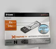 D-Link DWA-643 Xtreme N Notebook Expresscard Wireless Range 6X up to 14X Speed