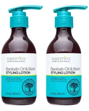 Kashmira Professional Unisex 8.4oz Baobab Oil & Biotin Professional Hydrating Styling Lotion 2 Pack