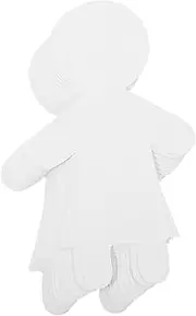 ARTIBETTER 20pcs Boys and Girls Shaped Cutouts White Cardboard Blank Human Cutouts for Painting Drawing Decorative Crafts