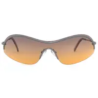 在飛比找PChome24h購物優惠-Romeo Gigli 義大利 金屬上框漸層太陽眼鏡 / 咖