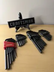 CRAFTSMAN 44pc SAE & METRIC MM Allen Hex Key Wrench Set NEW