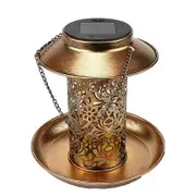 Ozoffer Solar Powered Bird Feeder Light Hanging Outdoor Solar Lamp Solar Garden Light