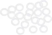 uxcell Silicone O-Rings, 7.5mm OD 4.5mm ID 1.5mm Width VMQ Seal Gasket for Compressor Valves Pipe Repair, White, Pack of 20
