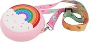 [Beavorty] Creative Mini Purse Rainbow Crossbody Bag for Adorable Cartoon Coin Pouch Lightweight Handbag for Parties Shopping and Everyday Use