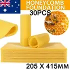 30pc Bee Hives Wax Frames Honeycomb Foundation Sheets Beekeeping Honey Equipment