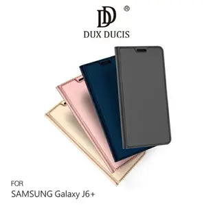 強尼拍賣~ DUX DUCIS SAMSUNG Galaxy J6+ SKIN Pro 皮套 插卡 可立 側翻 保護套 手機套