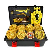 Metal Fusion Blay Blade Toys Set 8Pcs Gyro With Wire And Ruler Launcher Storage Box For Children HalloweenThanksgiving And Christmas Gift ,gaming gift