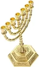 OSOLADY Menorah Candle Holder Retro Branch Candelabrum for Dining Table Elegant Centerpiece for Home Decor Housewarming and Romantic Candlelight Dinners High