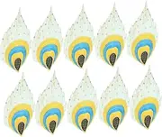 Gadpiparty 10pcs Peacock Eye Patch: Decorative Sew-on Embroidery Applique Costumes Traditional Fabric Patch for DIY Clothes Pants Hats Shirts Backpacks Repair