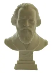 New Genuine A.Giannelli Music Composer Alabaster Mini Bust Brahms Made in Italy