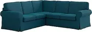 [FMCTL] Ektorp 2 2 Sectional Cover Replacement for IKEA Ektorp Sectional Sofa Cover,Ektorp 2x2 Sectional Slipcover,Ektorp Couch Cover Only!(Dark Ocean)