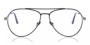 Tom Ford FT5800-B Blue-Light Block 001 Men's Glasses Black Size 56 - Private Health Rebate - Blue Light Block Available