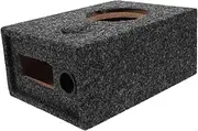 JOINPAYA DIY Car Speaker Box: 6.5 Inch Universal Vehicle Audio Enclosure Subwoofer Wooden Case Chamber Heavy Duty Carpet Covered Single Holder Speaker Parts