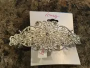 Silvertone Hair Pin Clip